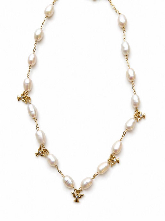 Holy Spirit Pearl Necklace