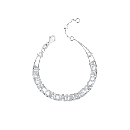 Blessed bracelet with zirconias