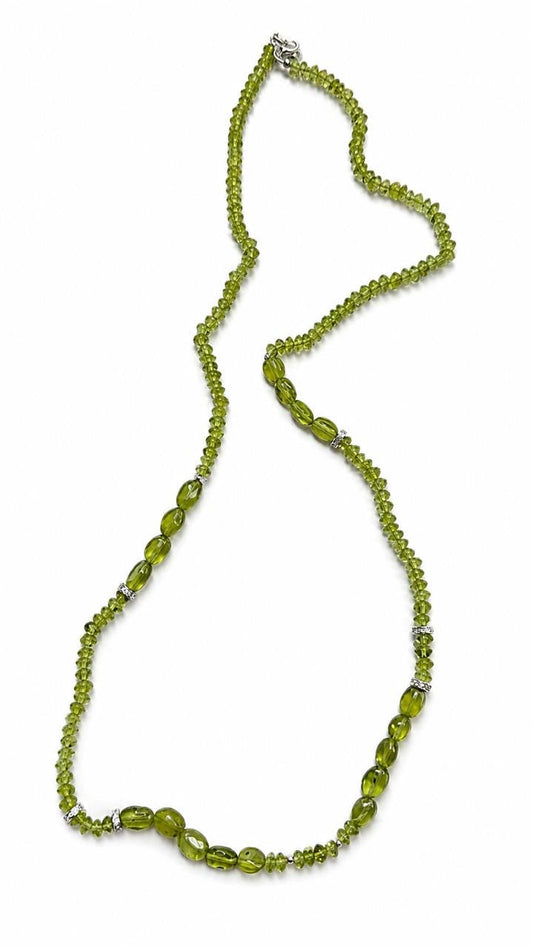 Peridot stone necklace