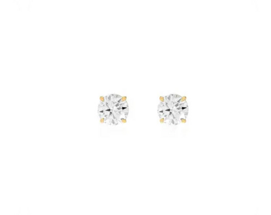 Moissanite 8mm Stud Earrings