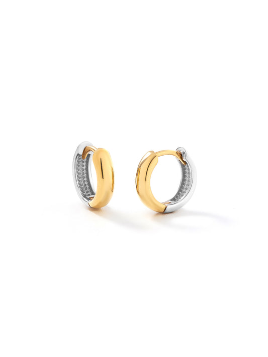 Bicolor Hoop Earring