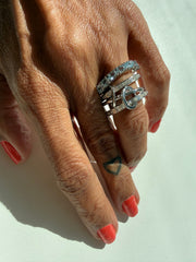 SKY natural stone ring guard