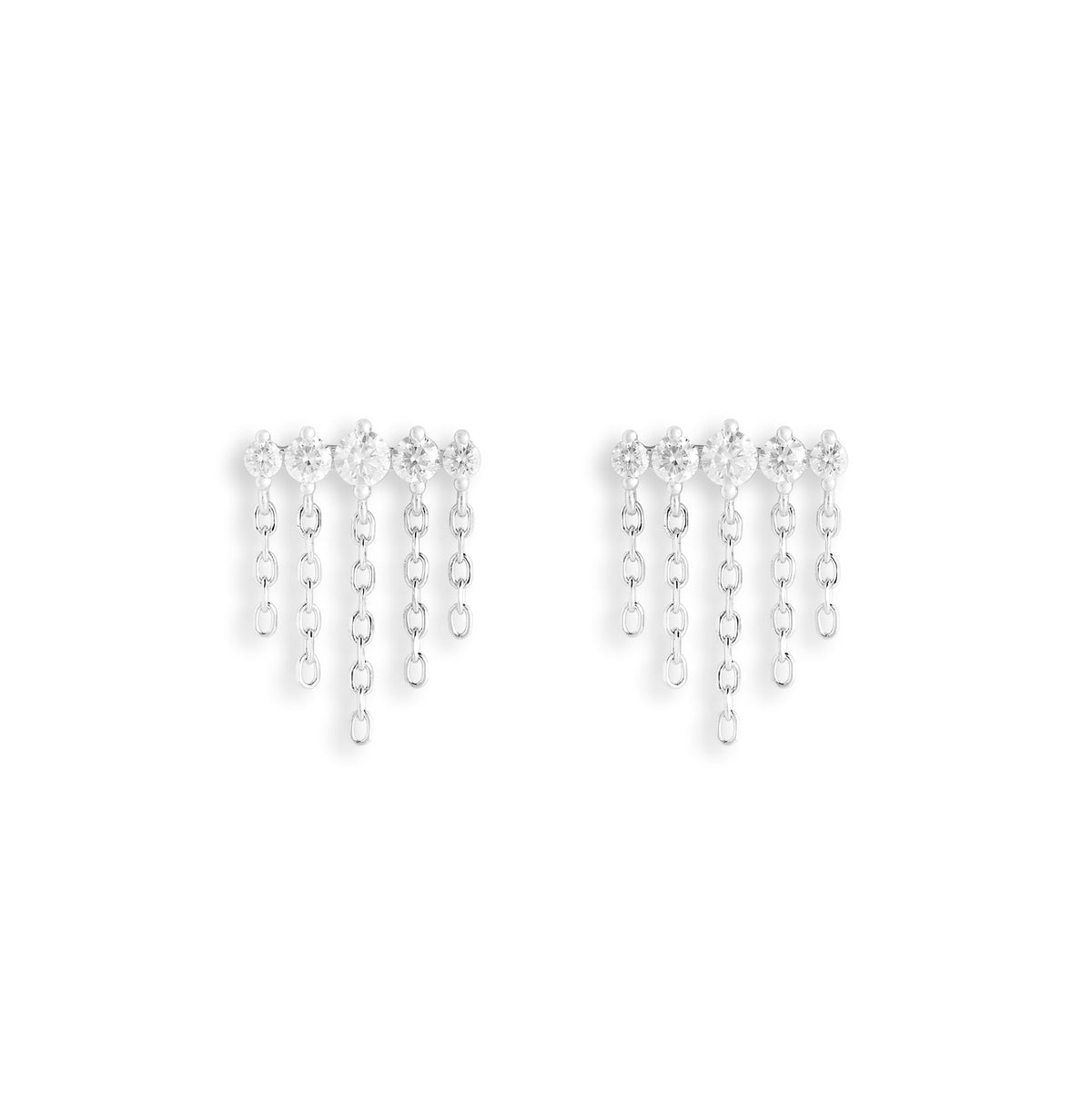 Moissanite Fringe Earring