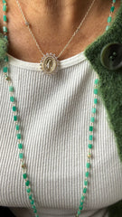 Miraculous Medal Necklace with Zirconias