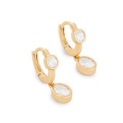 Penelope Moissanite Hoop Earring