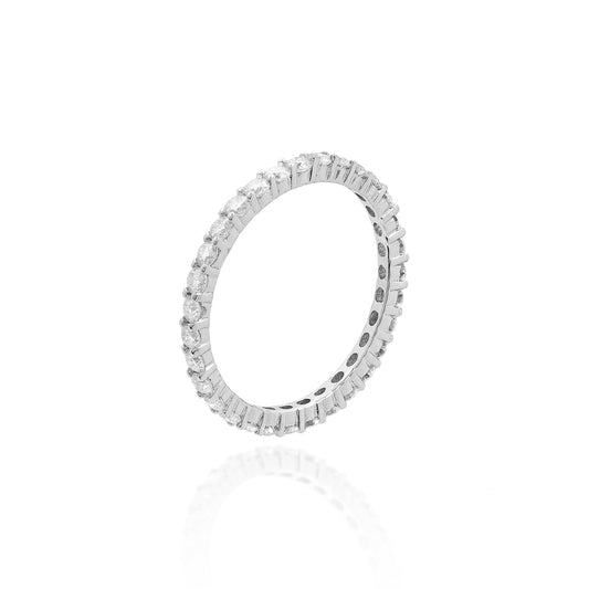 Full moissanite eternity band 2mm