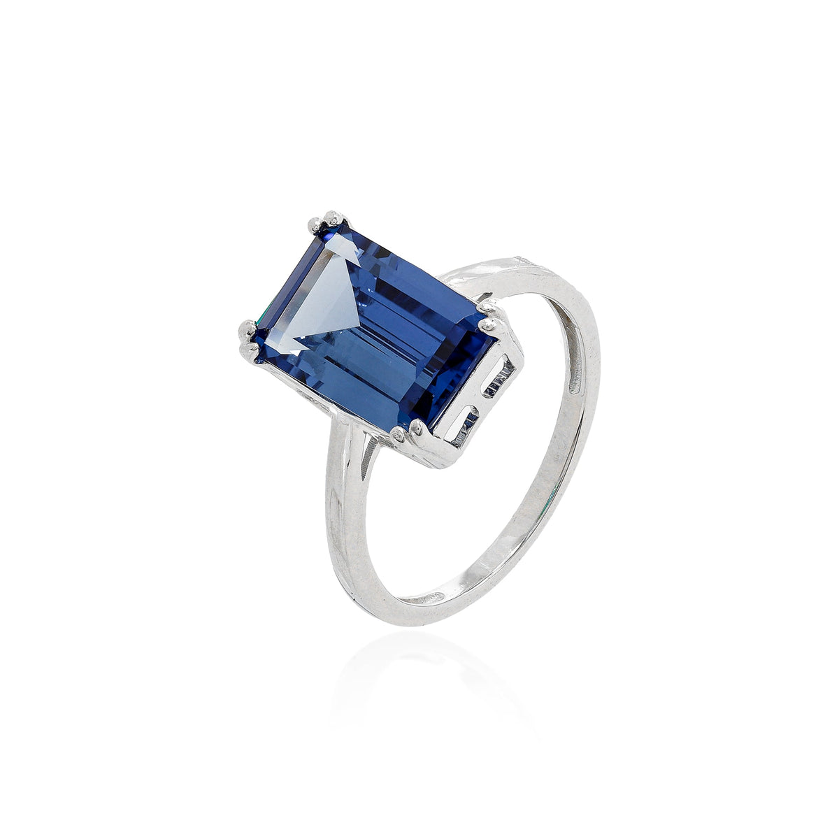Ring Royal blue LABGROWN tanzanite