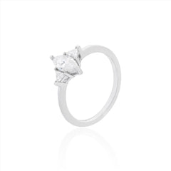Moissanite marquise ring