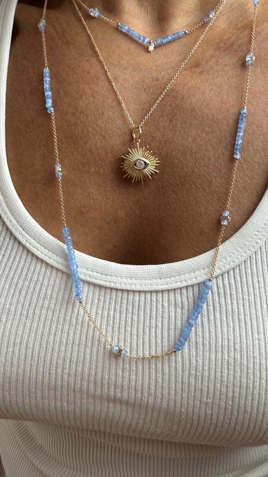 Manoela short stone necklace