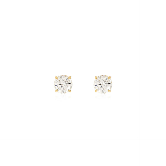 6.5mm Moissanite Stud Earrings