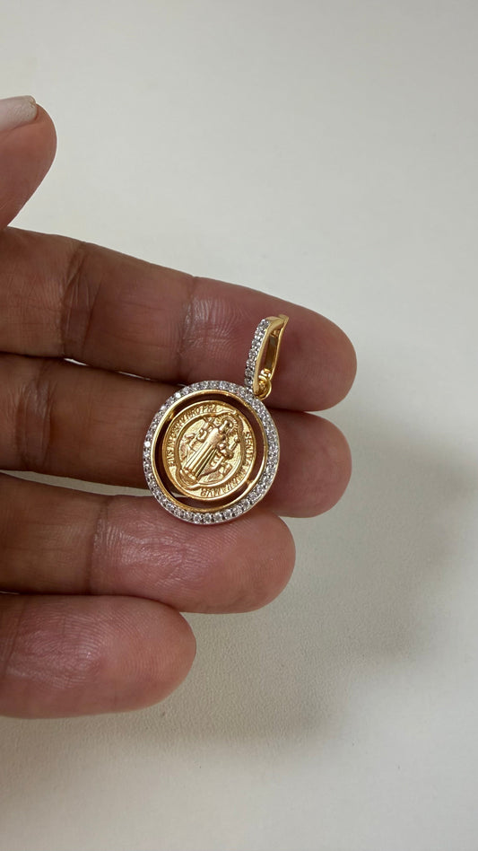 Moissanite St. Benedict Pendant