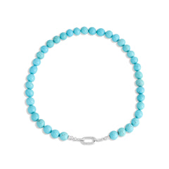 Turquoise lock necklace