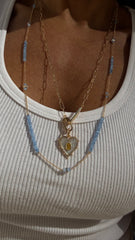 Mother-of-pearl heart pendant