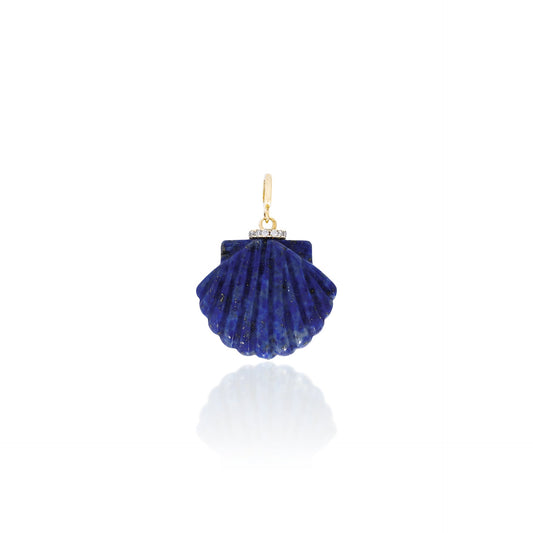 Lapis Lazuli Shell Pendant