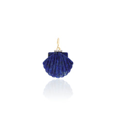 Lapis Lazuli Shell Pendant