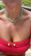 Torsade natural stone necklace
