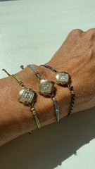 Silk cord triangle bracelets