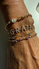 Lavender natural amethyst bracelet