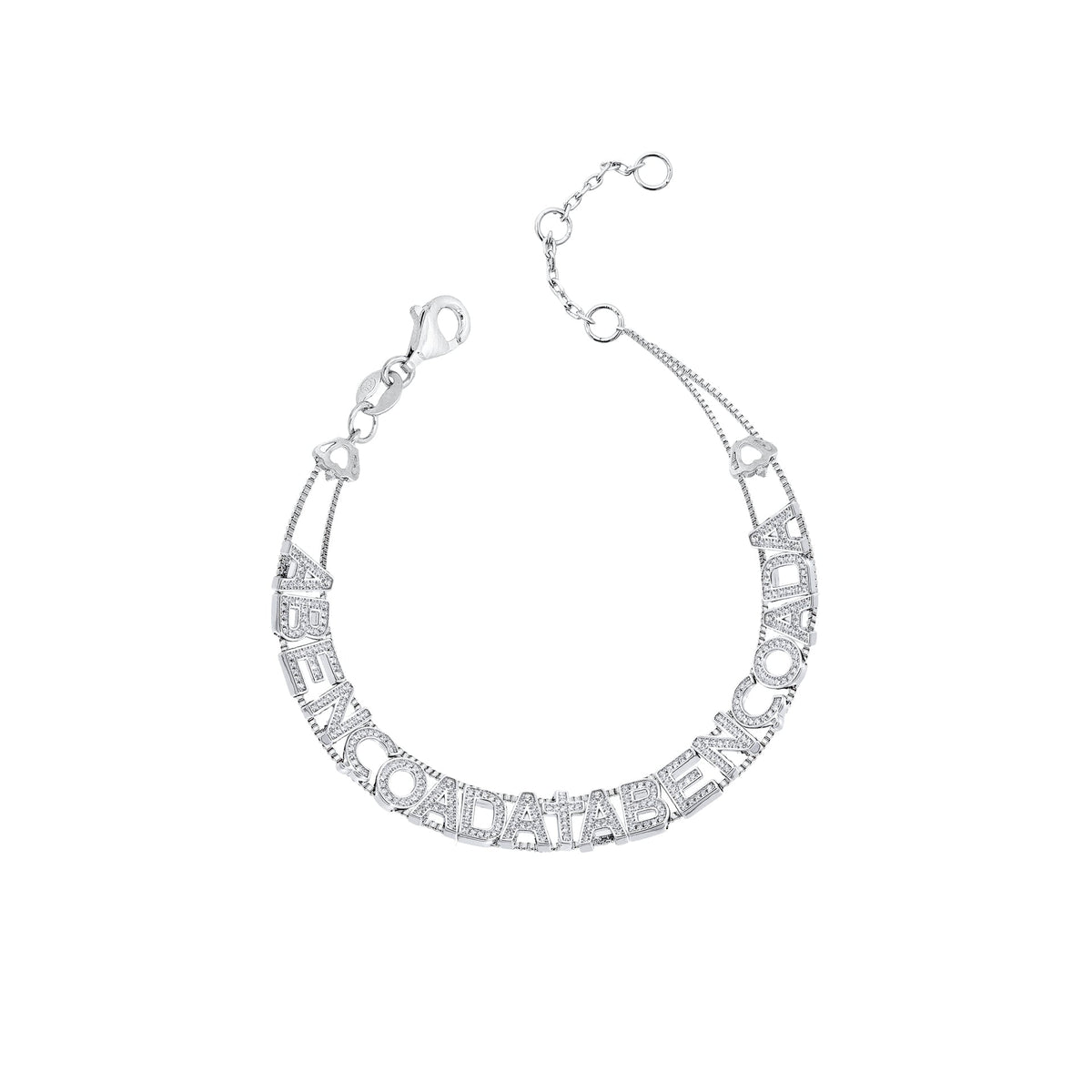 Blessed bracelet with zirconias