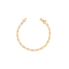 3mm heart plate bracelet