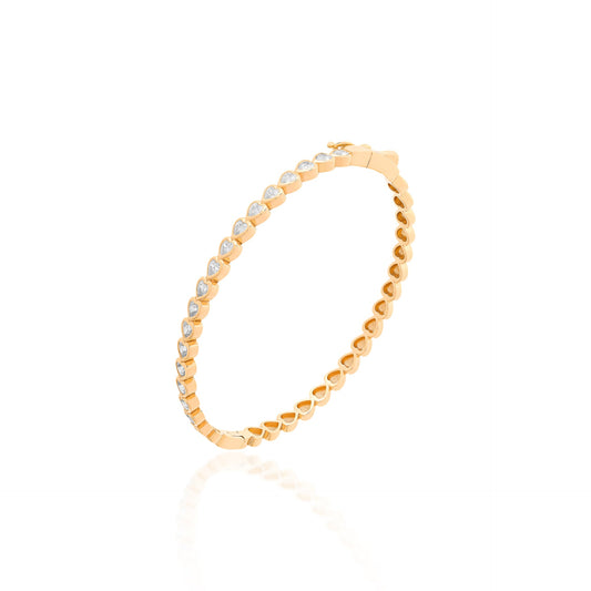 Rigid heart bracelet