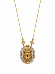Miraculous Medal Moissanite flower