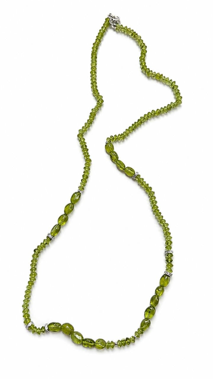 Peridot stone necklace