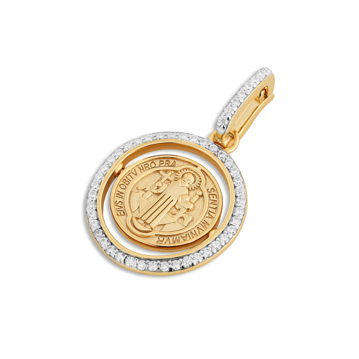 Moissanite St. Benedict Pendant