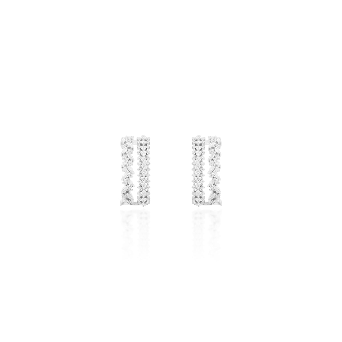 Eternal double ear jacket earring