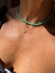 Torsade natural stone necklace