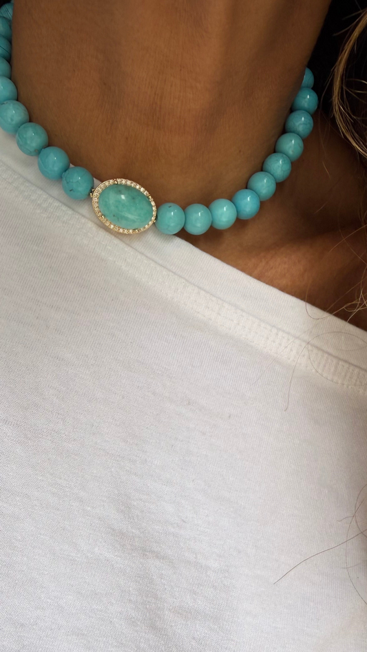 Saint-Tropez turquoise necklace