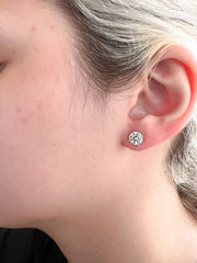 6.5mm Moissanite Stud Earrings