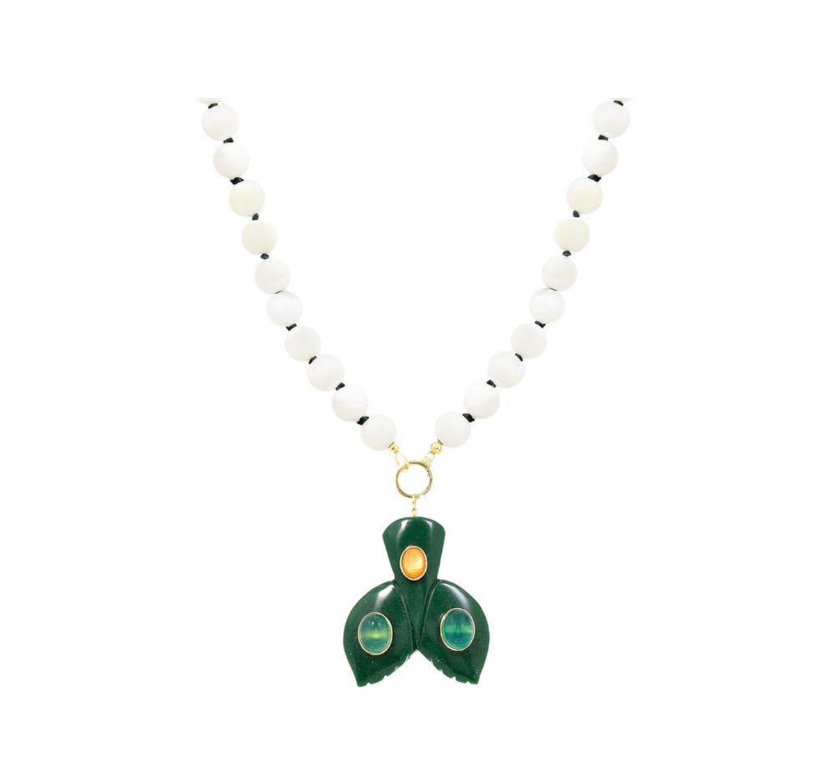 Delphi natural stone necklace