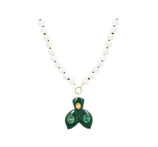 Delphi natural stone necklace