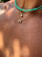 Torsade natural stone necklace