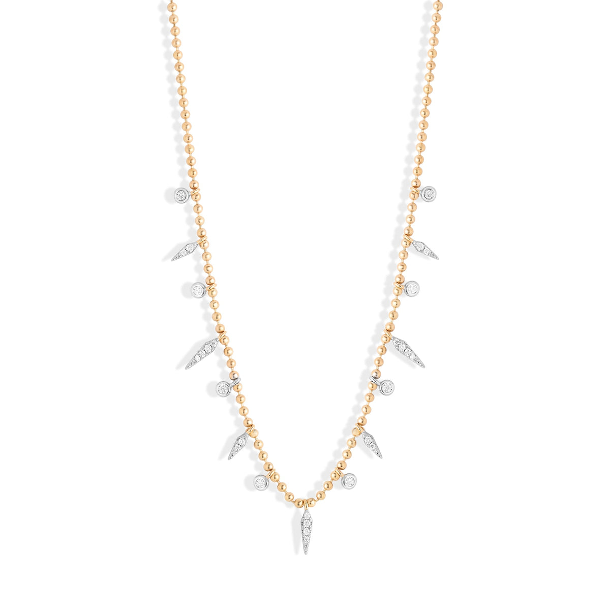 Golden Moissanite Necklace