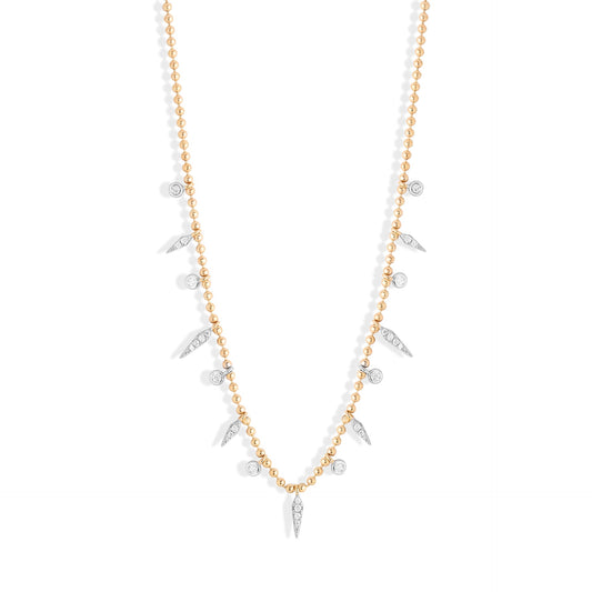 Golden Moissanite Necklace