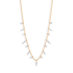 Golden Moissanite Necklace