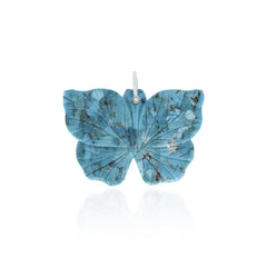 Turquoise butterfly pendant