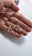 Angel Heart Cross Necklace