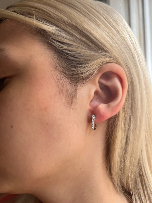 Sigrid moissanite earrings
