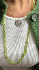Peridot stone necklace