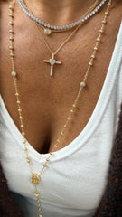 Angel Heart Cross Necklace