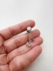 6.5mm Moissanite Stud Earrings