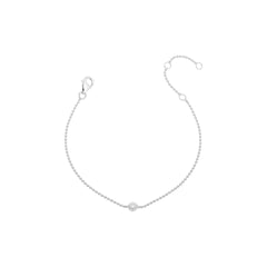 Beaded bracelet with Moissanite stone
