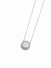 Saint Benedict Moissanite Necklace 2 rows