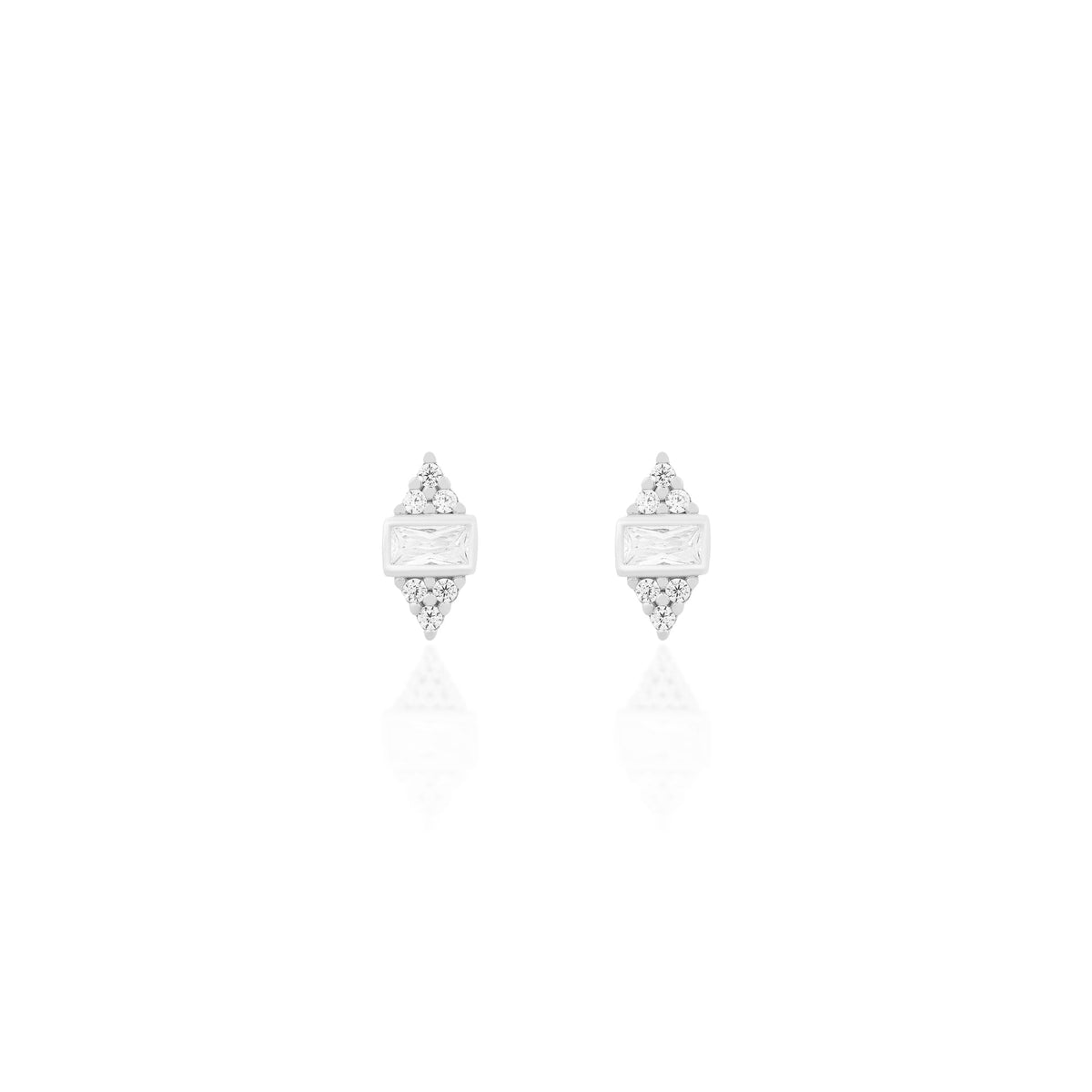 Regal Frame Stud Earrings
