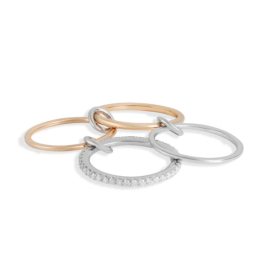 4 Moissanite Alliance Ring