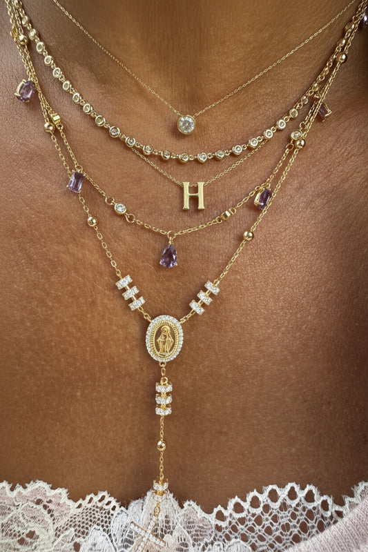 Lumiere Riviera necklace with solitaire pendant