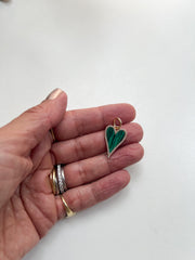 Heart pendant with stones